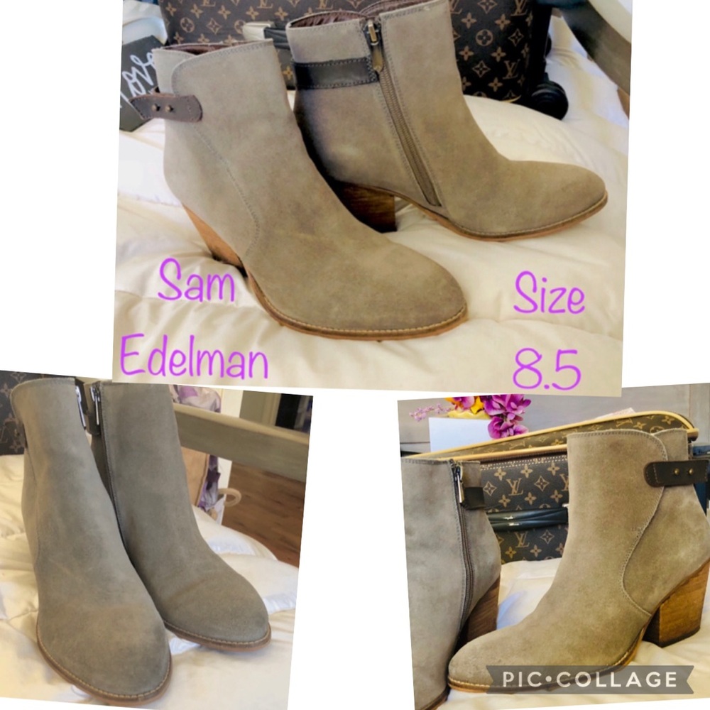 Sam Edelman Women's Taupe Ankle Booties